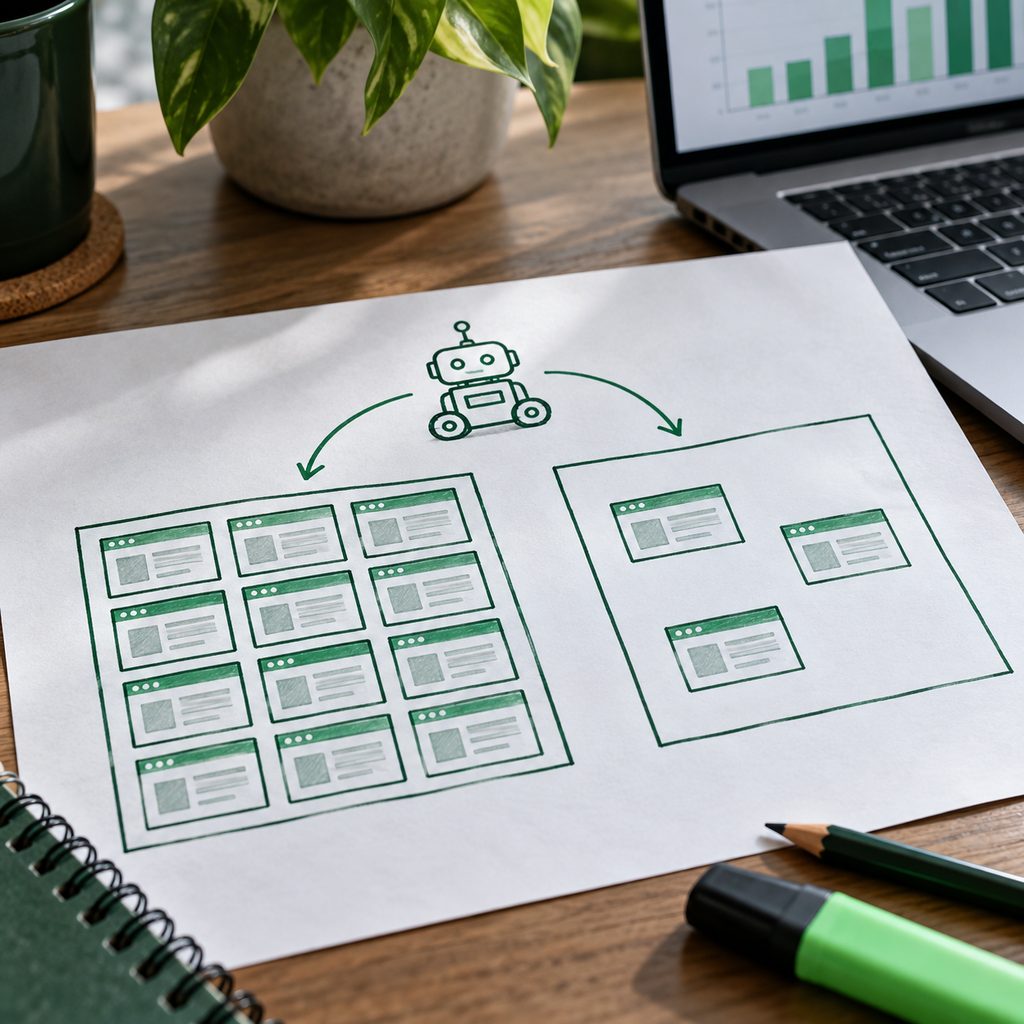 Schéma dessiné à la main comparant un serveur mutualisé découpé en nombreux compartiments et un VPS aux ressources réservées